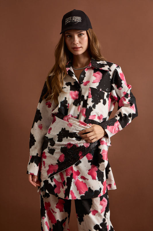 COW SHIRTDRESS