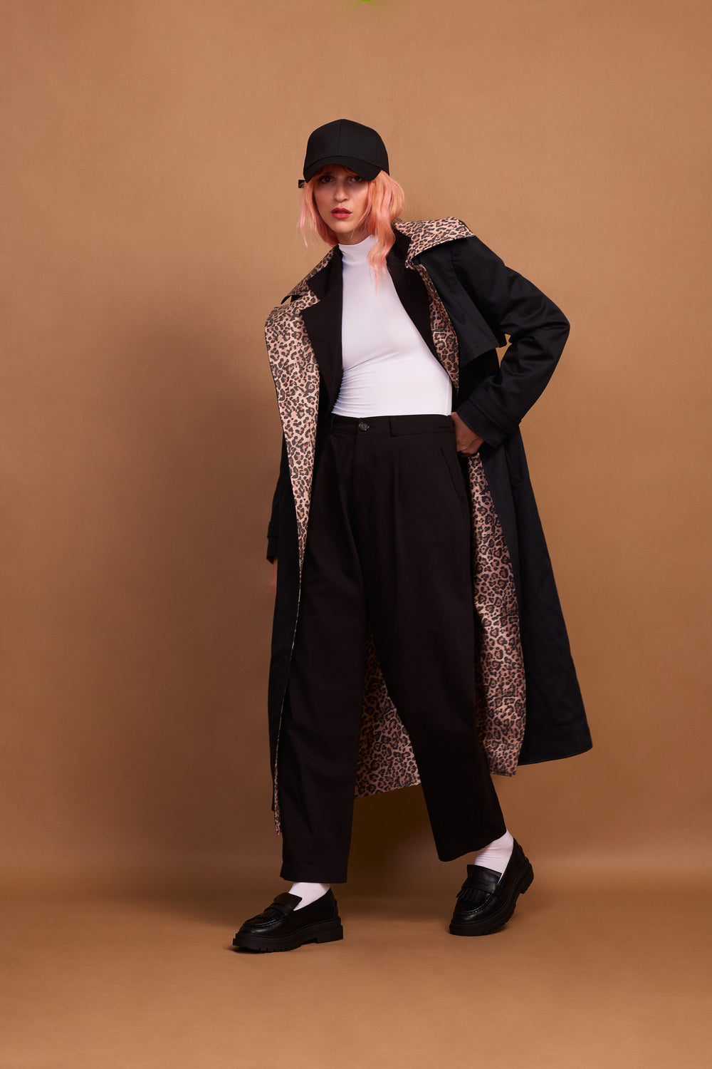 MICHEL DOUBLE FACED TRENCH COAT