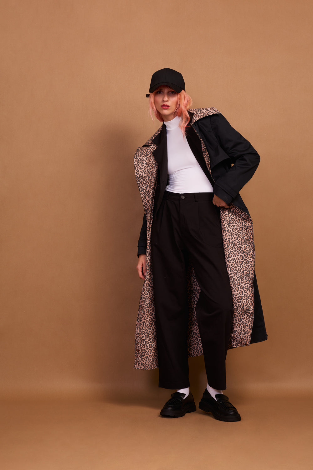 MICHEL DOUBLE FACED TRENCH COAT