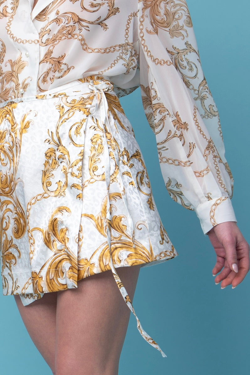 GLORIA WRAP MINI SKIRT