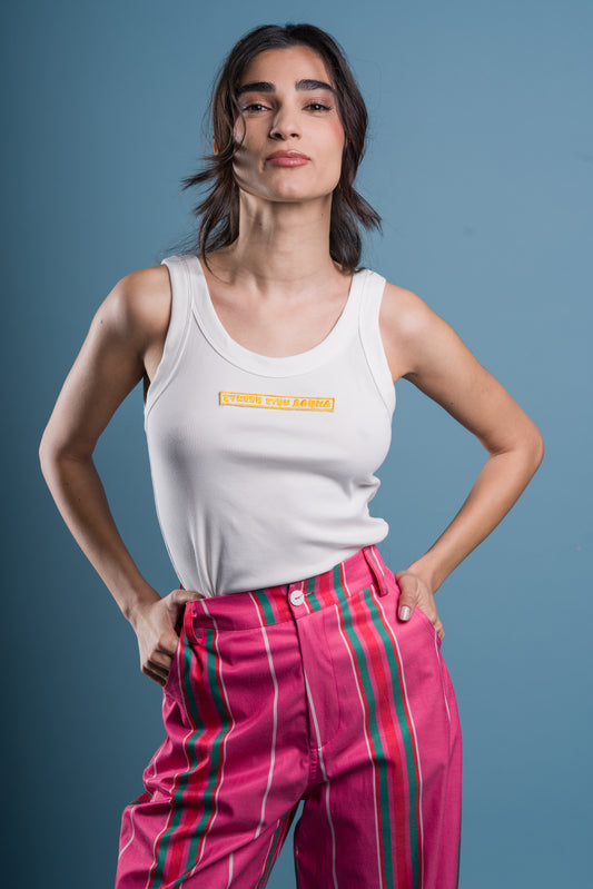 ANNIE WHITE TANK TOP
