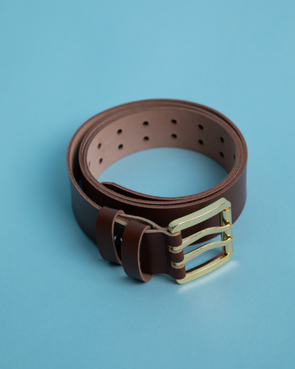 ELLIE BROWN LEATHER BELT