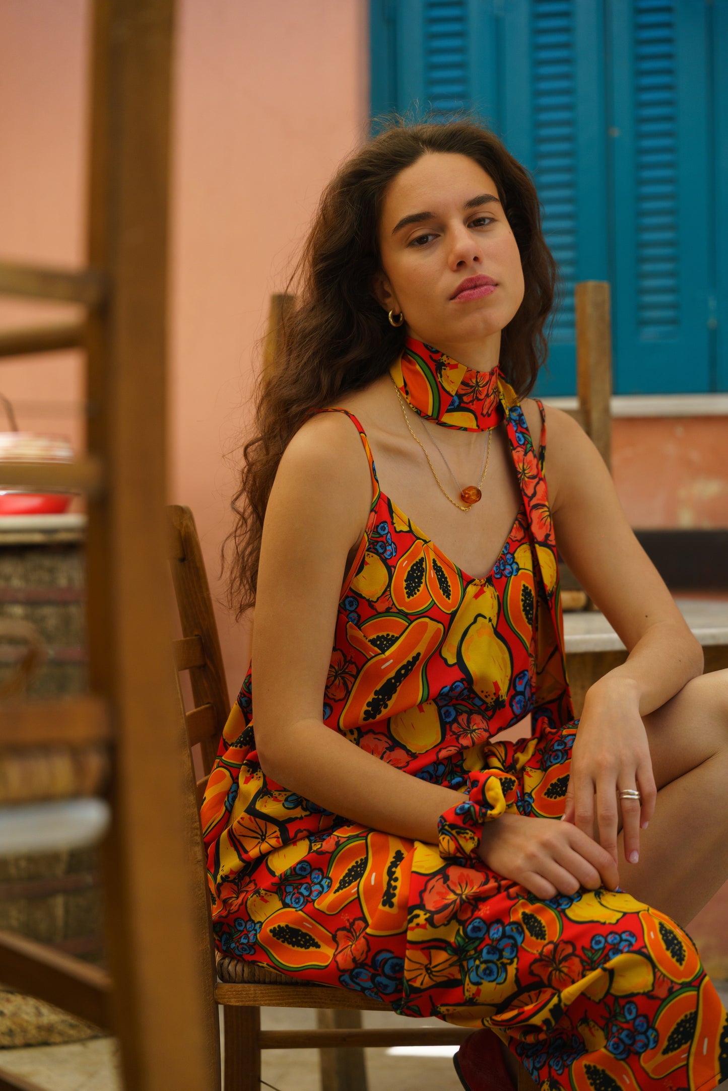 LYA PAPAYA DRESS