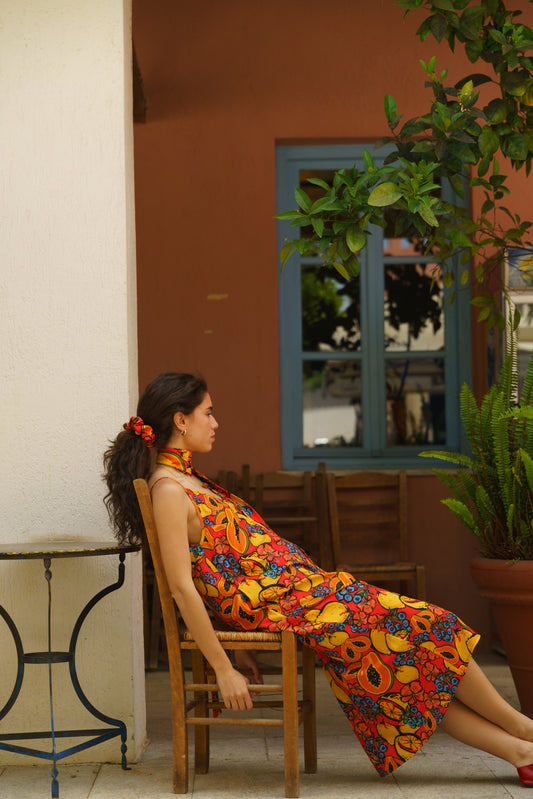 LYA PAPAYA DRESS