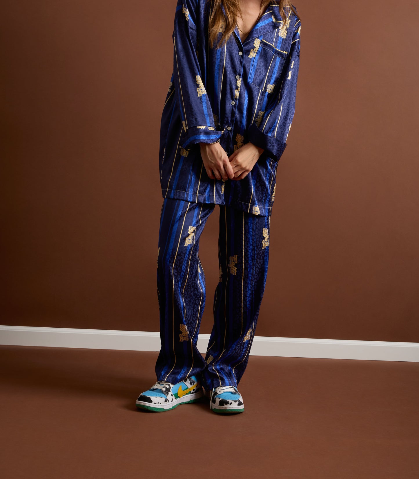 ELECTRA SATIN TROUSERS