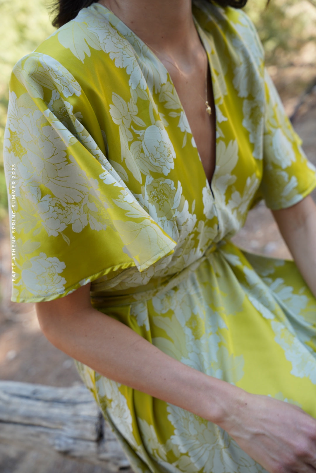 JENNY LIME SATIN DRESS