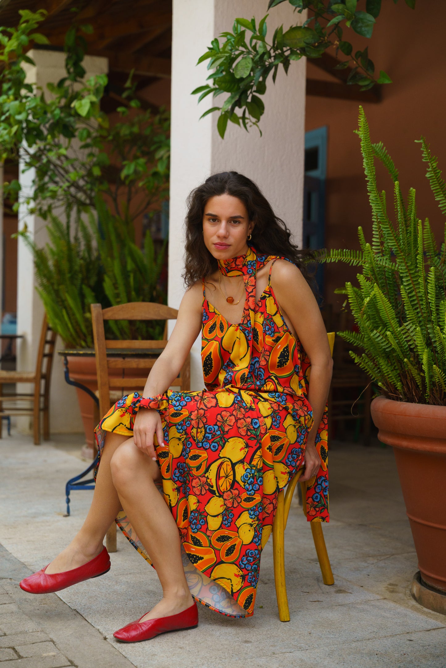 LYA PAPAYA DRESS