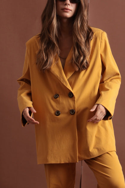 DORIS MUSTARD BLAZER