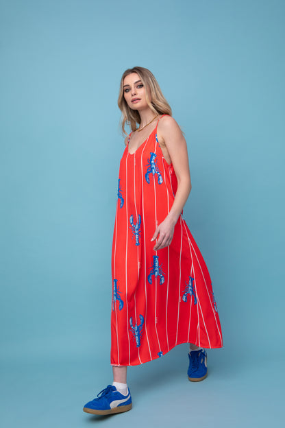 LYA LOB DRESS RED