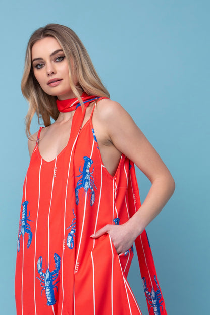 LYA LOB DRESS RED